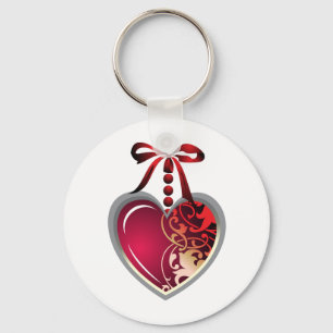 Heart Locket Nyckelring