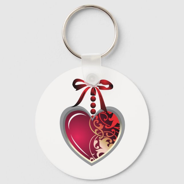 Heart Locket Nyckelring (Framsida)