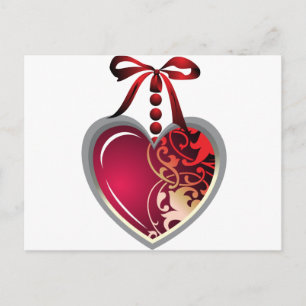 Heart Locket Vykort
