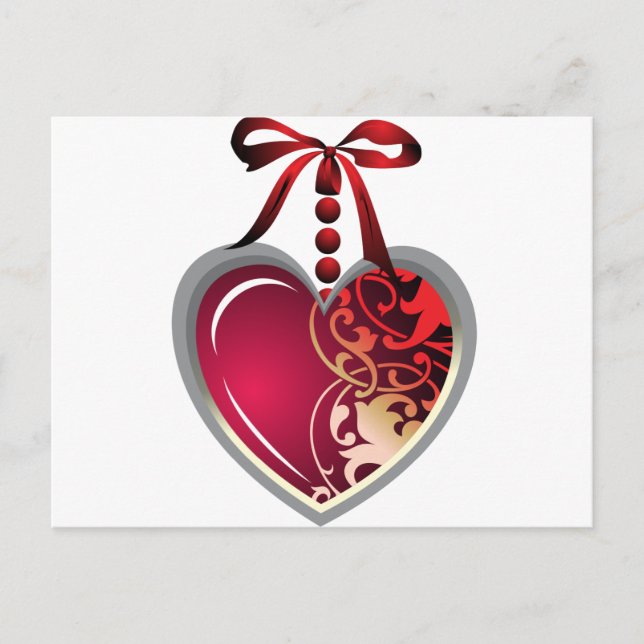 Heart Locket Vykort (Framsida)