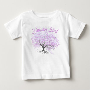 Heart Löv Lavender Träd Vintage Bird Bröllop Tröja