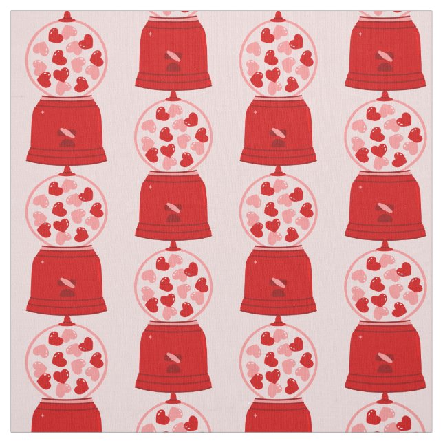 heart love valentine gum machine gumballs tyg (Provkarta)