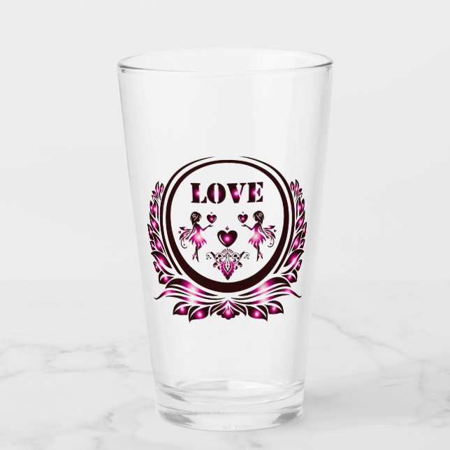 Heart Lover Drinkware Glaskopp (Framsida)