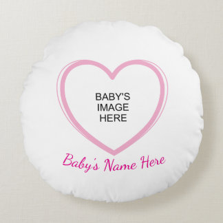 Heart Loves Baby Rund Kudde