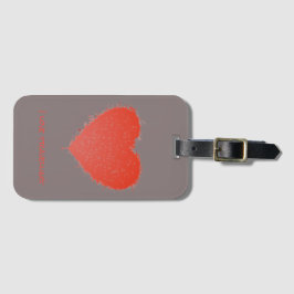 Heart Luggage Tag Bagagebricka