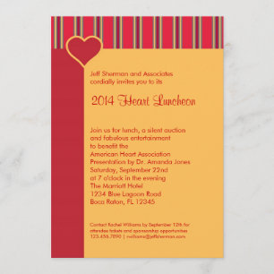 Heart Luncheon Fundising Event Inbjudan