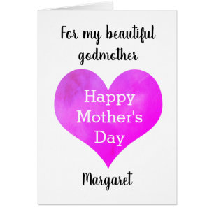 Heart Lycklig Mors dag Godmor Hälsningskort