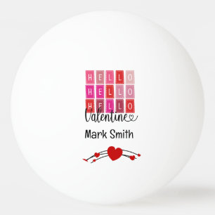 Heart Lycklig valentine;s Day for Player älskare Pingisboll
