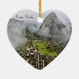 Heart Machu Picchu Ornament