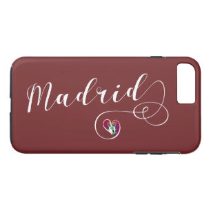 Heart Madrid Cell Phone Case, Spanien