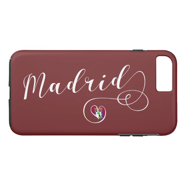 Heart Madrid Cell Phone Case, Spanien Case-Mate iPhone Skal (Baksida (horisontal))
