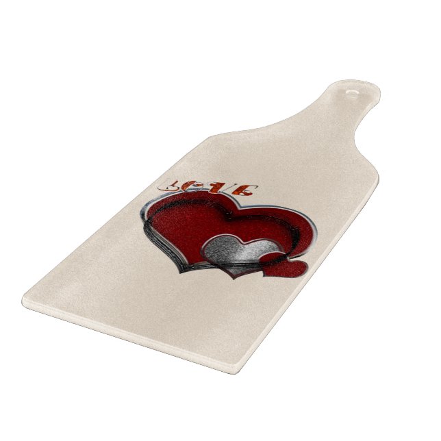 Heart Magic Beige Glass Caking Board Paddle (Hörn)