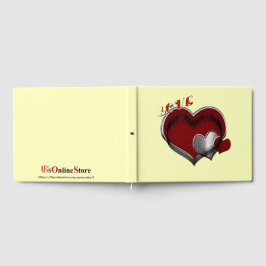 Heart Magic Bröllop Guest Bok Gult - bakgrund