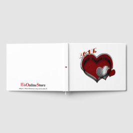 Heart Magic Bröllop Guest Bok White Background