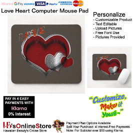 Heart Magic Brown Mouse Pad Musmatta