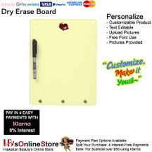 Heart Magic Gult Dry Erase Board Lodrät