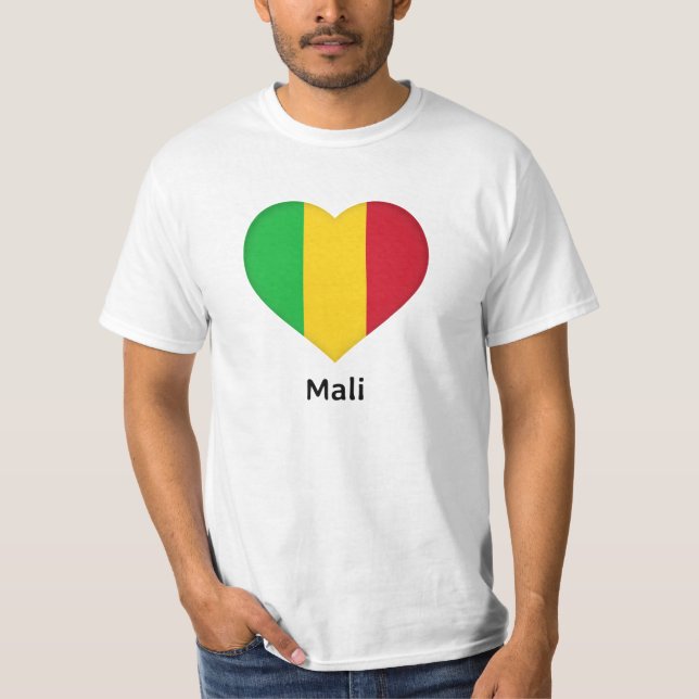 Heart - Mali Flagga T Shirt (Framsida)