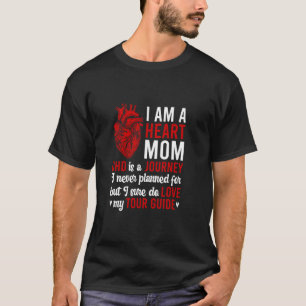 Heart Mamma CHD Warrior Mor Congenital Heart- bris T Shirt