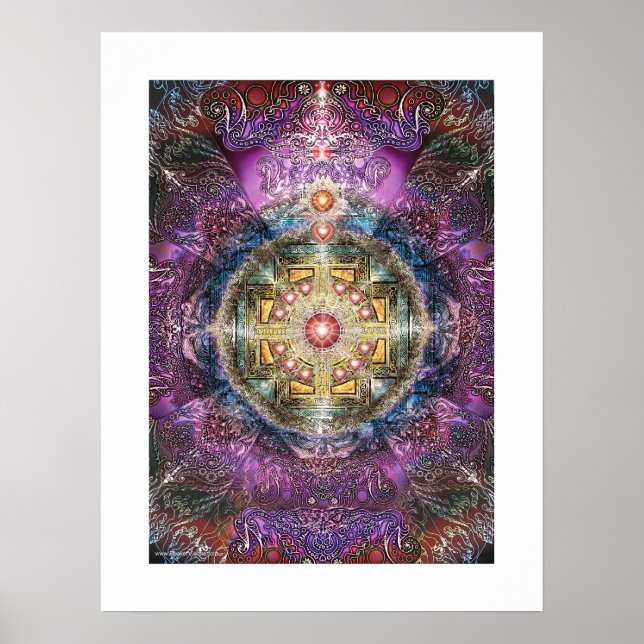 Heart Mandala Poster (Framsidan)