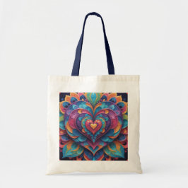 Heart Mandala Tygkasse