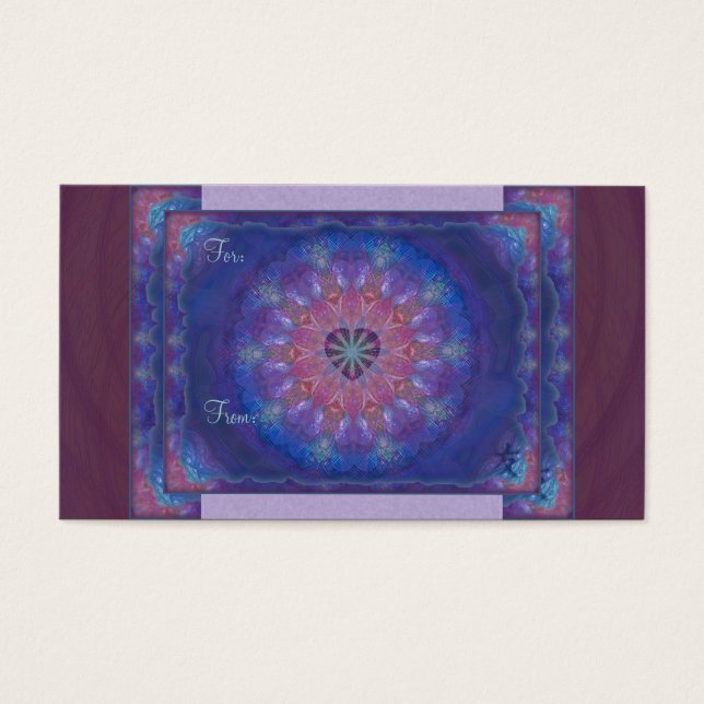 Heart Mandala Visitkort (Framsidan)