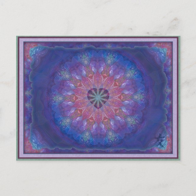 Heart Mandala Vykort (Framsida)