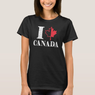 Heart Maple Canada Day Maple Löv Proud Canadian L T Shirt