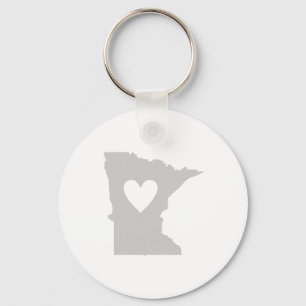 Heart Minnesota, silhuett Nyckelring