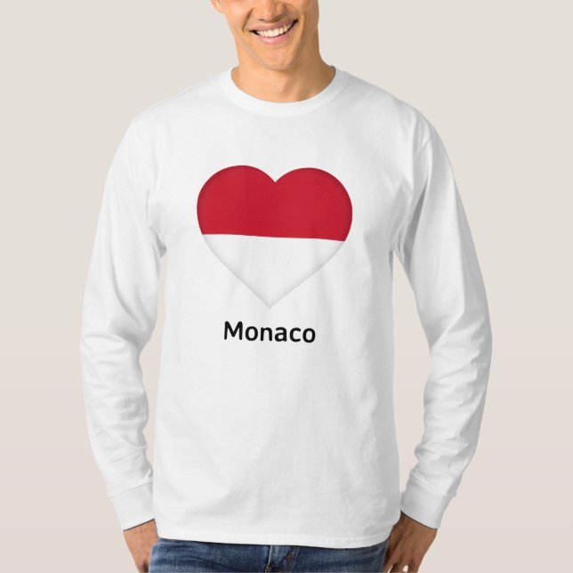 Heart - Monaco Flagga T-Shirt (Framsida)