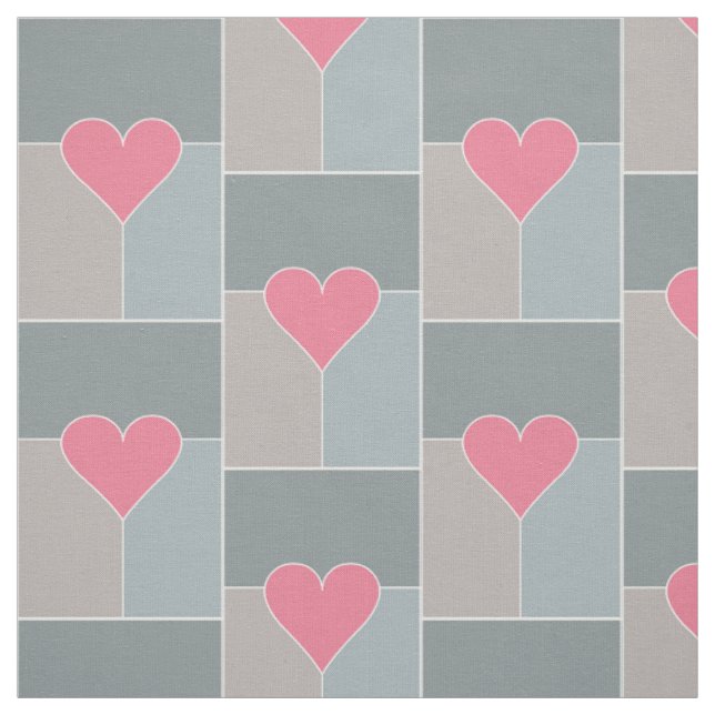 Heart Mönster anpassningsbar-väv Tyg (Provkarta)
