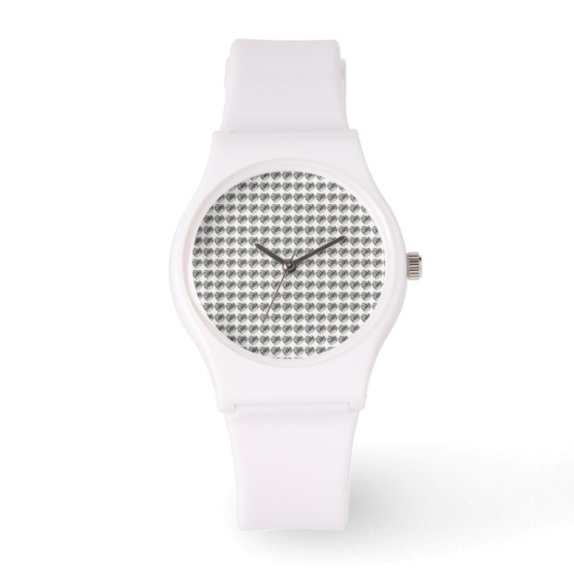 Heart Mönster Armbandsur (Framsida)