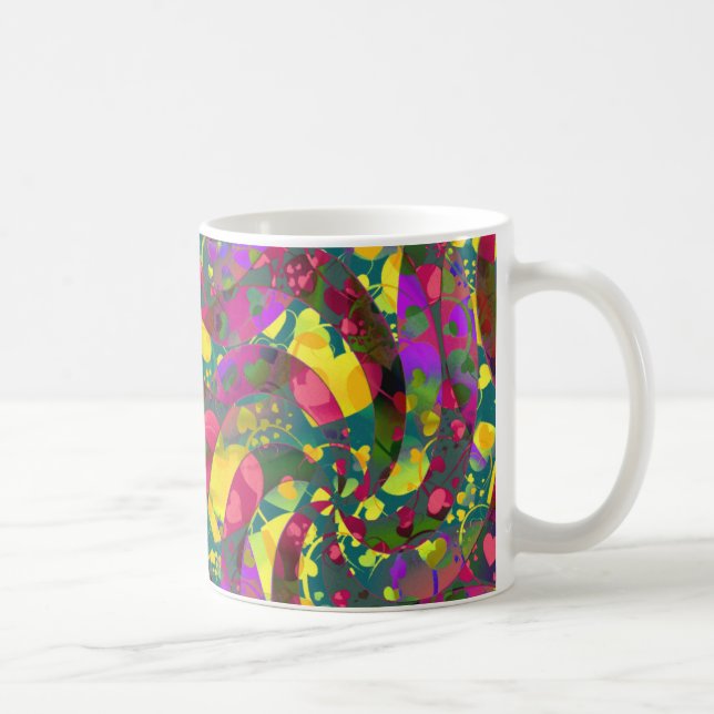 HEART mönster ART 12 Kaffemugg (Höger)