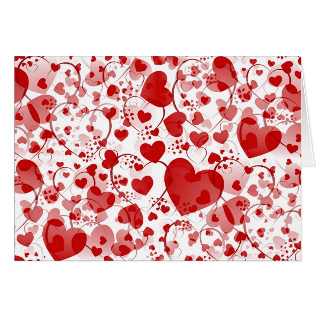 HEART MÖNSTER ART 7 HÄLSNINGSKORT (Framsidan Horizontal)