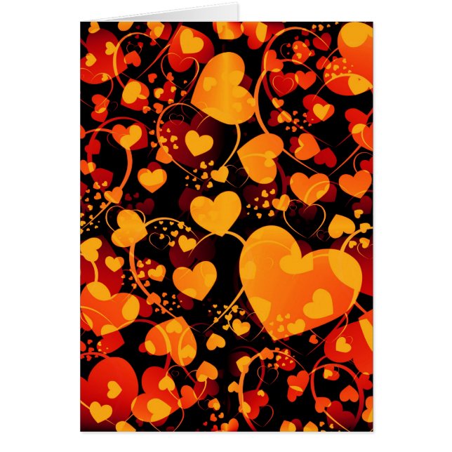 HEART MÖNSTER ART 8 HÄLSNINGSKORT (Framsidan)