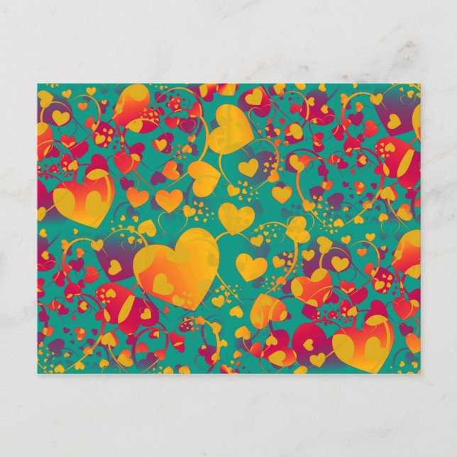HEART MÖNSTER ART 9 VYKORT (Framsida)