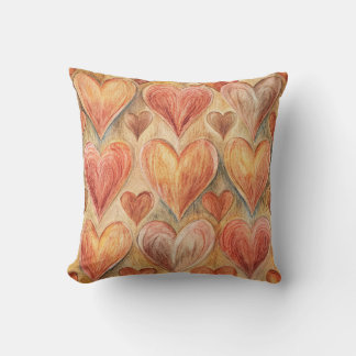 Heart mönster cushion kudde