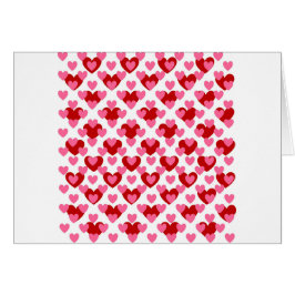 Heart Mönster Hälsningskort