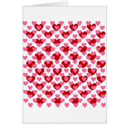 Heart Mönster Hälsningskort