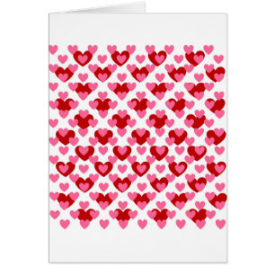 Heart Mönster Hälsningskort