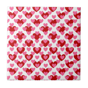 Heart Mönster Kakelplatta