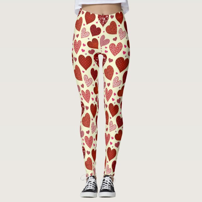 HEART MÖNSTER LEGGINGS (Framsida)