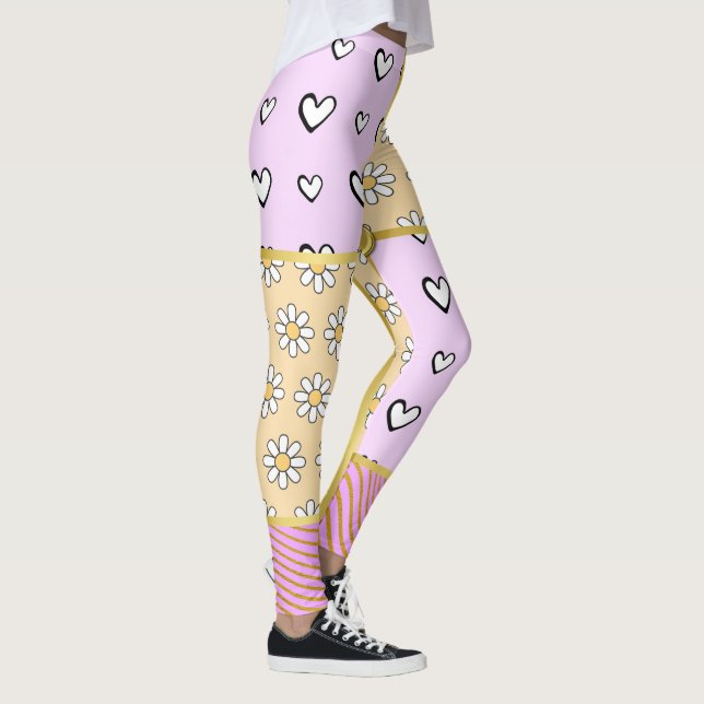 HEART MÖNSTER LEGGINGS (Höger)