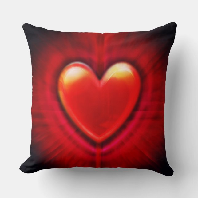 Heart mönster trendig Valentines Cushion Kudde (Framsida)