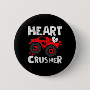 Heart Monster Truck Alla hjärtans dag Knapp