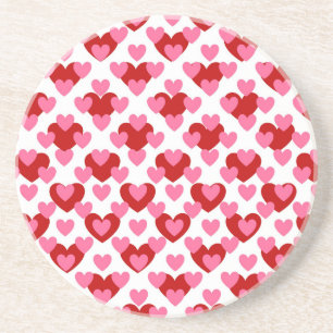 Heart Mönster Underlägg Sandsten