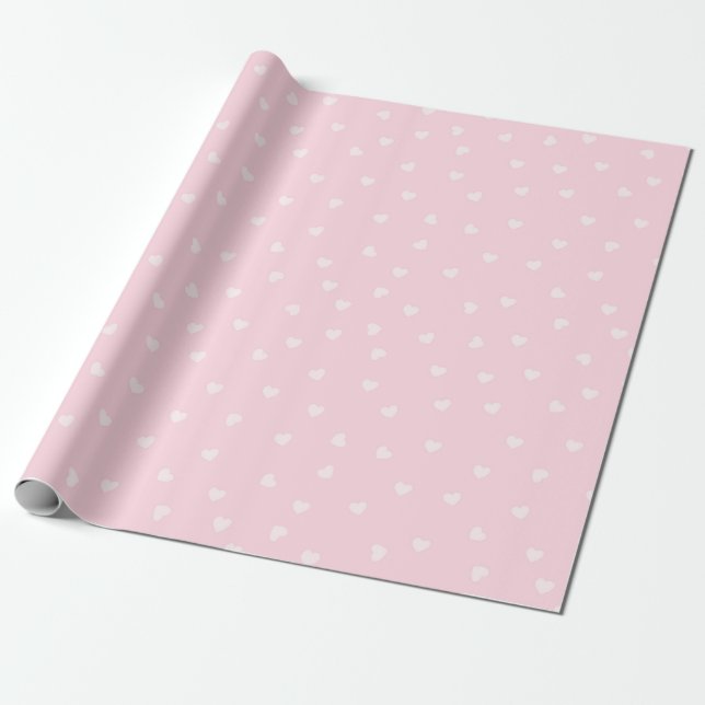 Heart Mönster Wrapping Papper Presentpapper (Utrullad)