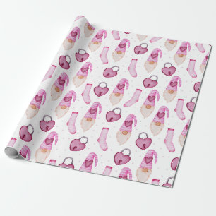 Heart Mönster Wrapping Papper Presentpapper