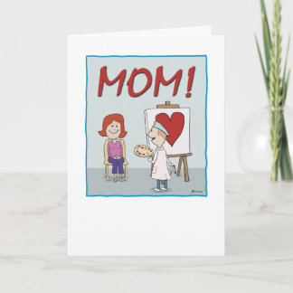 Heart Mors dag arbete Kort