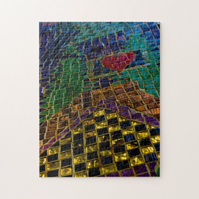 Heart Mosaic Pussel (Vertikal)