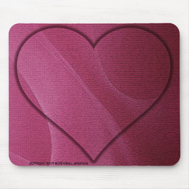 Heart Mousepad Musmatta (Framsidan)